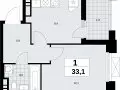 Купить 1-комнатную квартиру, 33 м², Прокшино, Прокшинский проспект, 11 - фотография №1